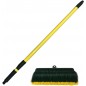Brosse + poignée extensible de 0,8 à 1,4 m pour balayer gazon artificiel. Produit adapté à tout type de pelouse Brosse + poignée extensible de 0,8 à 1,4 m pour balayer gazon artificiel. Produit adapté à tout type de pelouse