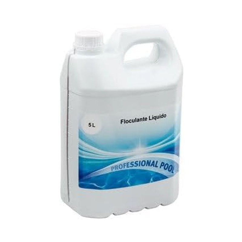 Floculante líquido para tratamento de águas turvas, melhora a qualidade bacteriológica da água, 5 litros Floculante líquido para tratamento de águas turvas, melhora a qualidade bacteriológica da água, 5 litros