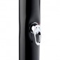 Douche solaire 23 litres pour jardin et piscine | Douche extérieure en PVC noir avec mitigeur et pommeau de douche réglable