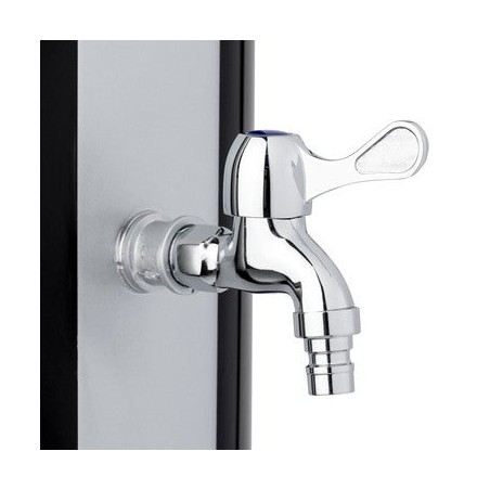 Solar Shower Ideal for Placing in the Garden or Patio Near the Pool, 35 Liter Capacity + Foot Wash Tap