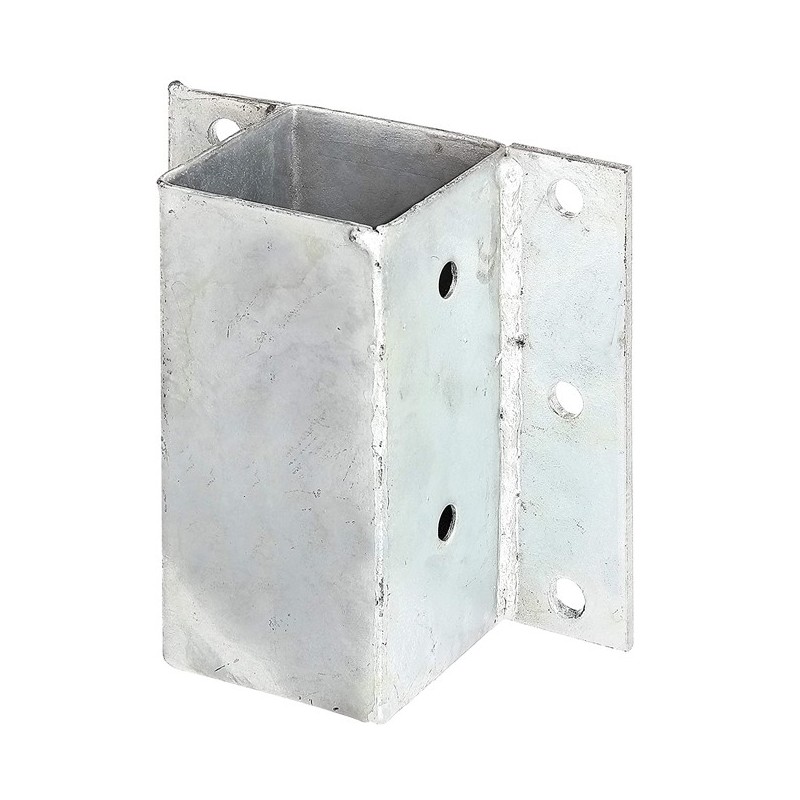 Square metallic wall anchor 7 x 7 cm, 15 cm base, ideal for garden Square metallic wall anchor 7 x 7 cm, 15 cm base, ideal for garden