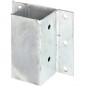 Square metallic wall anchor 7 x 7 cm, 15 cm base, ideal for garden Square metallic wall anchor 7 x 7 cm, 15 cm base, ideal for garden
