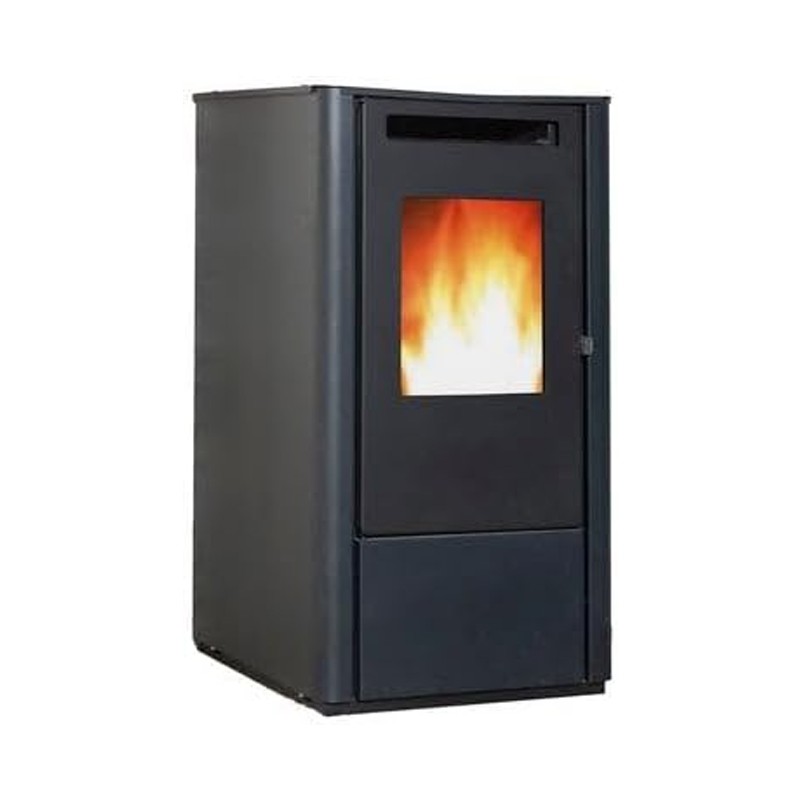 Poêle à granulés Thelma 6,5 KW. Efficacité et design supérieurs avec une surface chauffée, Noir Poêle à granulés Thelma 6,5 KW. Efficacité et design supérieurs avec une surface chauffée, Noir