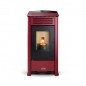Poêle à granulés Ferroli Omega 10 KW. Efficacité et design supérieurs avec une surface chauffée, Rouge Poêle à granulés Ferroli Omega 10 KW. Efficacité et design supérieurs avec une surface chauffée, Rouge