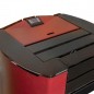 Ferroli Penelope 14,1 KW Pelletofen. Überlegene Effizienz und Design mit beheizter Oberfläche, Rot	