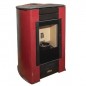 Poêle à granulés Ferroli Penelope 14,1 KW. Efficacité et design supérieurs avec une surface chauffée, Rouge Poêle à granulés Ferroli Penelope 14,1 KW. Efficacité et design supérieurs avec une surface chauffée, Rouge