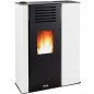 Ferroli Atlas 9 kW Pelletkaminofen, weiß | 24/7 programmierbarer Pelletkaminofen mit hoher Energieeffizienz