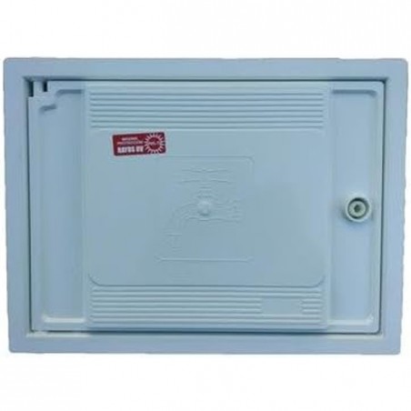 Controporta in PVC bianco ad alta resistenza, montata su telaio a muro. Misure 30x40 cm	