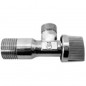 Robinet d'arrêt coudé professionnel 1/2" x 3/8" | Robinet pour éviers, lavabos et toilettes | Robinet d'arrêt coudé anticalcaire