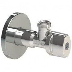 Torneira de passagem (quadrada curta anti-calcário de 1/2"-3/8" de arco)