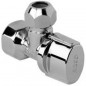 Eckabsperrventil 1/2" x 3/8" | Ventil für Spülbecken, Waschbecken und Spülkästen | Verchromtes Ventil, reduzierte Größe