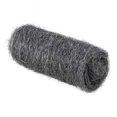 10 x Rolls of steel wool 7x4 cm, Set of fine and soft steel fibers to clean copper pipes and fittings