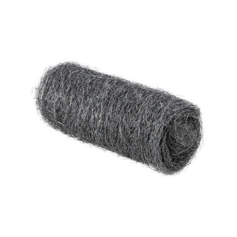 10 x Rouleaux de laine d'acier 7x4 cm, Ensemble de fibres d'acier fines et douces pour nettoyer les tuyaux et raccords en cuivre