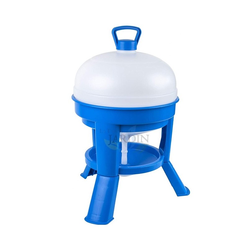 Tränke für Hühner 20 Liter Kunststoff mit Beinen | 46x62,5 cm | Für 10-12 Vögel | Robustes Kunststoff | Blau Tränke für Hühner 20 Liter Kunststoff mit Beinen | 46x62,5 cm | Für 10-12 Vögel | Robustes Kunststoff | Blau