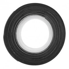 4 x Cinta autovulcanizable negra 19mm x 2,5 m, Para la reparación de fugas de agua en mangueras y tuberías