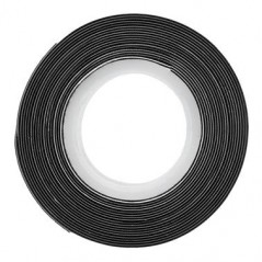 4 x Ruban auto-vulcanisant noir 19 mm x 2,5 m, Pour réparer les fuites d'eau dans les tuyaux et canalisations	