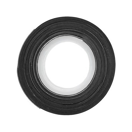 4 x Fita autovulcanizante preta 19 mm x 2,5 m, para reparar vazamentos de água em mangueiras e canos