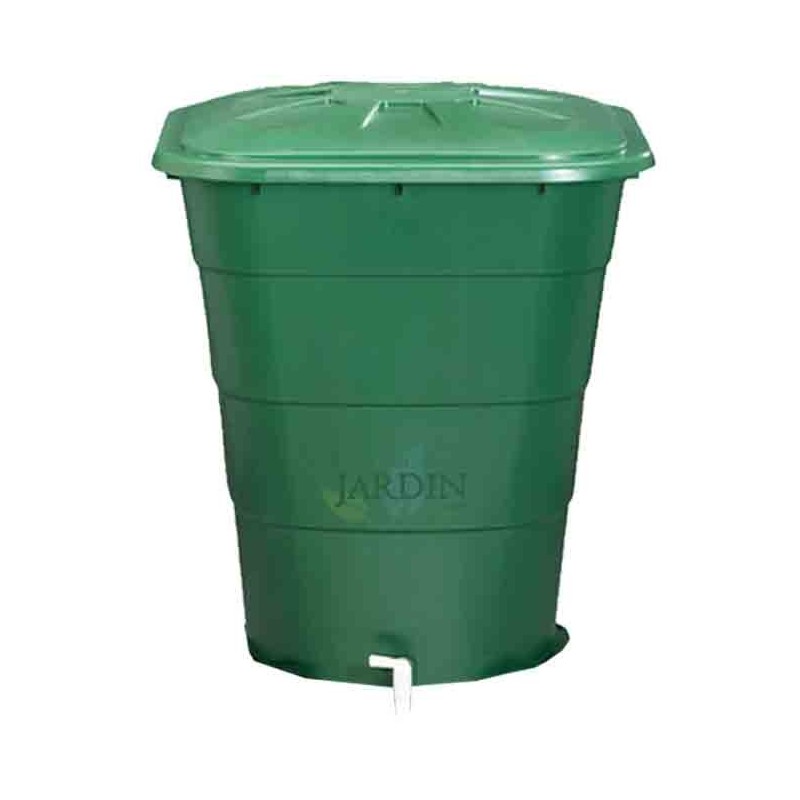 Réservoir d'eau en polypropylène 200 L. Recuperateur d Eau 70x70x80 cm avec robinet, vert