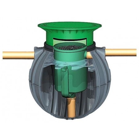 Septic tank with filter, 600 liters, 1 to 2 inhabitants
