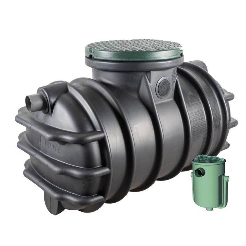 Klärgrube mit Filter, 1000 Liter, 1 bis 3 Einwohner