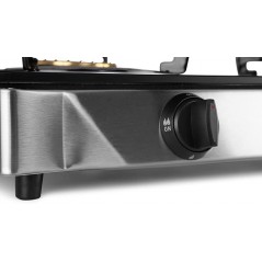 Orbegozo 2-Burner Butane Gas Stove | Stainless Steel Camping Gas Stove for Outdoor Use | Portable Butane and Propane Stove