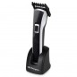 Rechargeable electric hair clipper. Waterproof. 5 cutting positions. Removable head and blades. STAINLESS STEEL blade