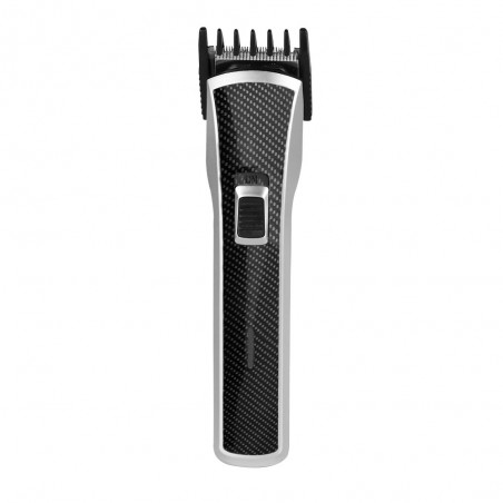 Rechargeable electric hair clipper. Waterproof. 5 cutting positions. Removable head and blades. STAINLESS STEEL blade