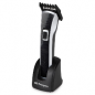 Rechargeable electric hair clipper. Waterproof. 5 cutting positions. Removable head and blades. STAINLESS STEEL blade