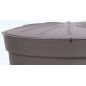 Wassertank aus Polypropylen 300 L. Regenwasserspeicher 82x86 cm mit Wasserhahn, grau