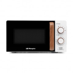 Micro-ondas Suinga com capacidade de 20 litros, 6 níveis, timer de até 30 minutos, potência de 700W, cor branca