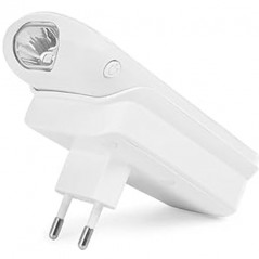 Luz noturna LED, sensor de crepúsculo e movimento, liga/desliga automático, modo lanterna