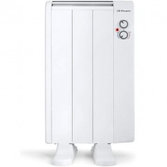 Émetteur thermique sans huile, 3 éléments, 500 W, 2 niveaux de puissance, blanc