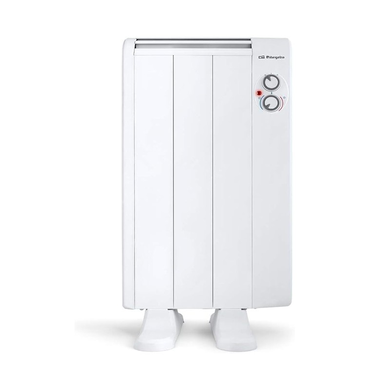 Émetteur thermique sans huile, 3 éléments, 500 W, 2 niveaux de puissance, blanc