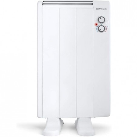 Emissor térmico sem óleo, 3 elementos, 500 W, 2 níveis de potência, branco