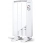 Ölfreier Thermostrahler, 3 Elemente, 500 W, 2 Leistungsstufen, weiß Ölfreier Thermostrahler, 3 Elemente, 500 W, 2 Leistungsstufen, weiß