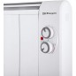 Emisor térmico sin aceite, 3 elementos, 500 W, 2 niveles de potencia, color blanco