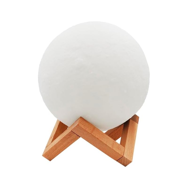 Lámpara de Luna 3D Thulos, 15 cm. Cambia de colores al tacto, con luz fija o cambiante Lámpara de Luna 3D Thulos, 15 cm. Cambia de colores al tacto, con luz fija o cambiante
