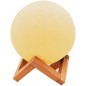Lâmpada lunar 3D Thulos, 15 cm. Muda de cor com o toque, com luz fixa ou variável. Lâmpada lunar 3D Thulos, 15 cm. Muda de cor com o toque, com luz fixa ou variável.