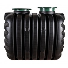 2000-Liter-Untergrund-Klärgrube ohne Filter, Graf, 171 x 124 x 160 cm. Empfohlene Größe für 3 bis 5 Personen.
