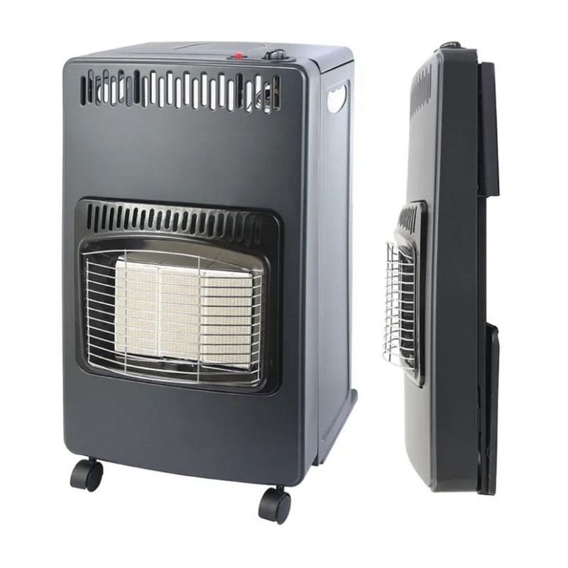 Folding Butane Gas Heater | 4200W Blue Flame Butane Gas Heater | Anti-Tip Gas Heater | Butane or Propane Gas