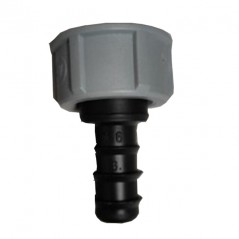 Connettore filettato femmina da 16 mm x 3/4'' per irrigazione a goccia | Connettore rubinetto-tubo da 16 mm
