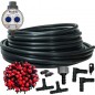 Automatic DRIP IRRIGATION KIT for Garden up to 100 m2.  Includes pipe and installation accessories for connection to tap