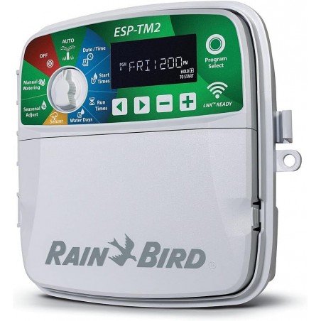 Sistema di irrigazione automatico Rain Bird a 3 zones da 24V per tubi da 32 mm, sistema di irrigazione automatico.