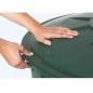Serbatoio d'acqua in polipropilene da 500 L. Recuperatore d'acqua 100x110 cm, con base di supporto 79x33 cm, verde