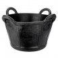 Seau à mortier pour construction en Caoutchouc Naturel Noir 37 litres, 44x40x34 cm Seau à mortier pour construction en Caoutchouc Naturel Noir 37 litres, 44x40x34 cm