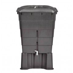 Serbatoio quadrato d'acqua in polipropilene da 300 l. Include coperchio + supporto. Lunghezza 66cm, larghezza 80cm, altezza 92cm