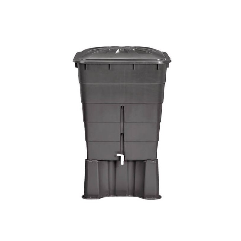 Réservoir carré d'eau en polypropylène de 300 litres. Comprend un couvercle + support. Longueur 66cm, largeur 80cm, hauteur 92cm