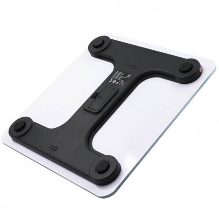 Digitale Personenwaage von Thulos, Plattform aus gehärtetem Glas, maximale Tragkraft 180 kg [Blanco]