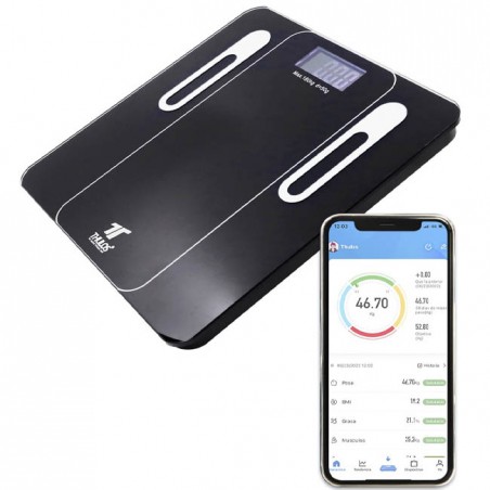 Pèse personne Thulos avec bluetooth, mesures multiples. application pour iOS et Android
