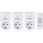 Plugs with remote control Orbegozo. (3 sockets controlled with 1 remote control). Range 30 meters. Plugs with remote control Orbegozo. (3 sockets controlled with 1 remote control). Range 30 meters.